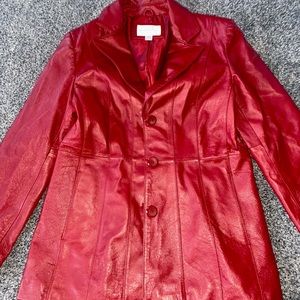 This is a unique Dark Red Worthington Coat